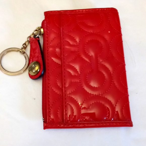 Coach card holder with key fob - Picture 1 of 3